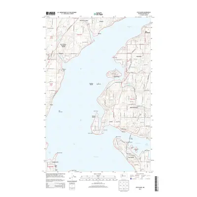 2014 Map of Fox Island, 2014 Print