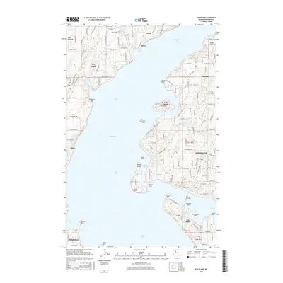2017 Map of Fox Island, 2017 Print