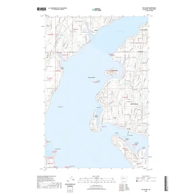 2020 Map of Fox Island, 2020 Print