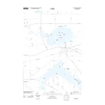 2013 Map of Fox Lake, 2013 Print