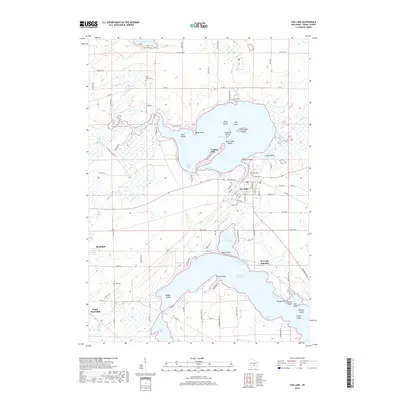 2018 Map of Fox Lake, 2018 Print