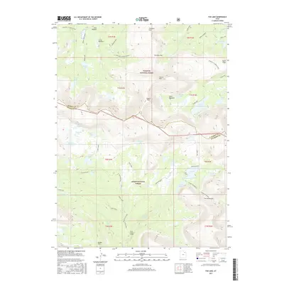 2017 Map of Fox Lake, 2017 Print