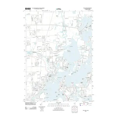 2012 Map of Fox Lake, 2012 Print
