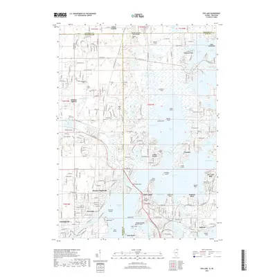 2018 Map of Fox Lake, 2018 Print