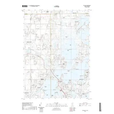 2021 Map of Fox Lake, 2021 Print