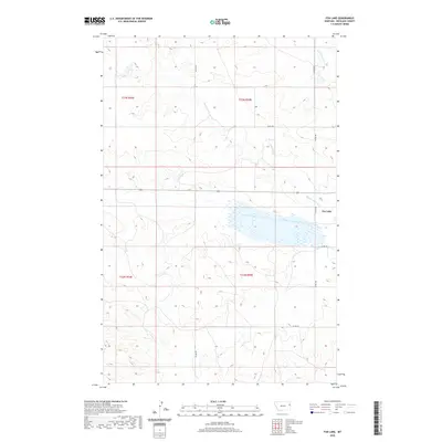 2020 Map of Fox Lake, 2020 Print