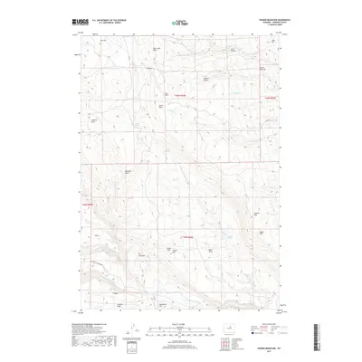 2017 Map of Fraker Mountain, 2017 Print
