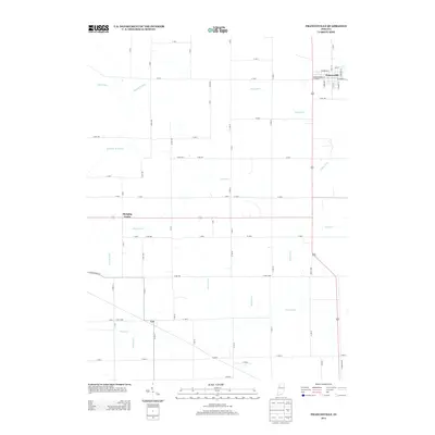 2013 Map of Francesville, 2013 Print