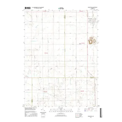 2016 Map of Francesville, 2016 Print