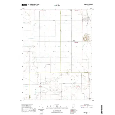 2019 Map of Francesville, 2019 Print