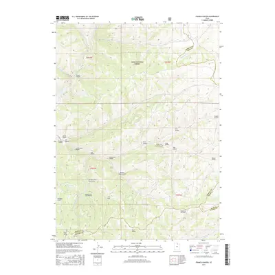 2017 Map of Francis Canyon, 2017 Print