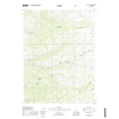 2020 Map of Francis Canyon, 2020 Print