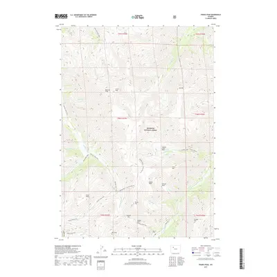 2017 Map of Francs Peak, 2017 Print