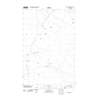 2011 Map of Frank Coulee, 2011 Print
