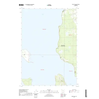 2017 Map of Frank Island, 2017 Print