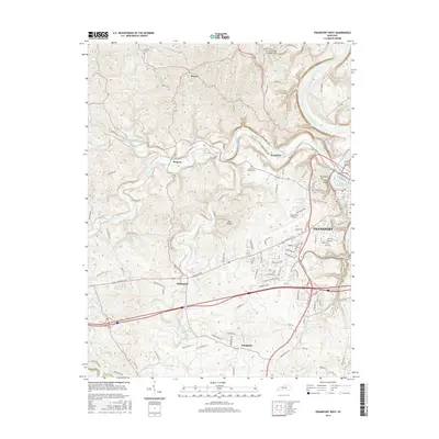 2016 Map of Frankfort West, 2016 Print