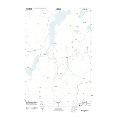 2013 Map of Franklin Falls, 2013 Print