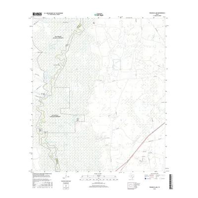 2016 Map of Franklin Lake, 2016 Print
