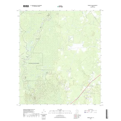 2019 Map of Franklin Lake, 2019 Print