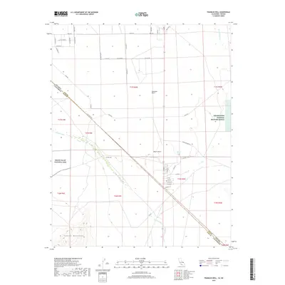 2018 Map of Franklin Well, 2018 Print
