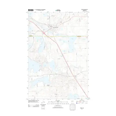 2013 Map of Frazee, 2013 Print