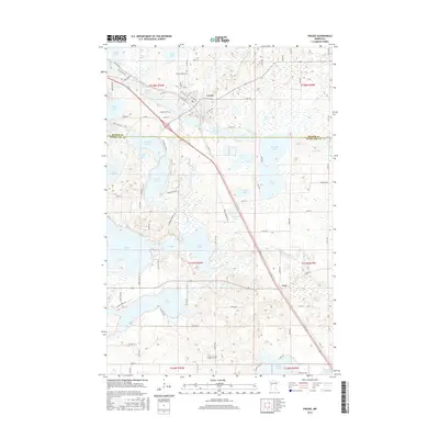 2016 Map of Frazee, 2016 Print