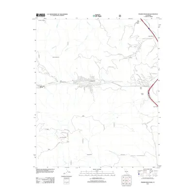 2012 Map of Frazier Mountain, 2012 Print