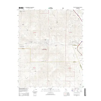 2015 Map of Frazier Mountain, 2015 Print