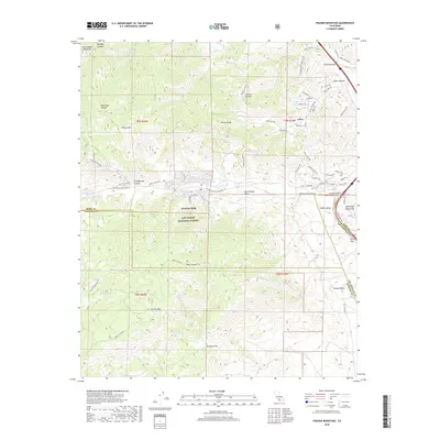 2018 Map of Frazier Mountain, 2018 Print