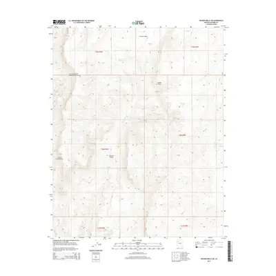 2014 Map of Frazier Wells SW, 2014 Print