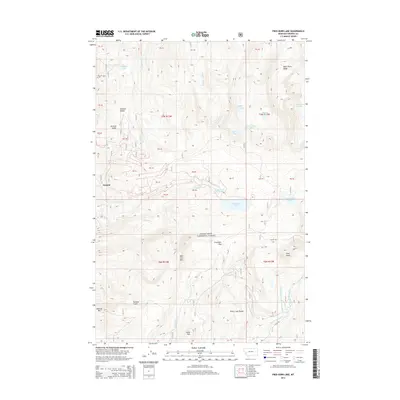 2014 Map of Fred Burr Lake, 2014 Print