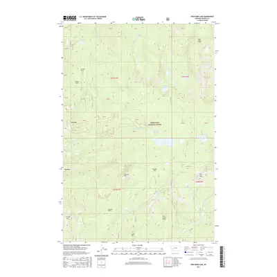 2017 Map of Fred Burr Lake, 2017 Print