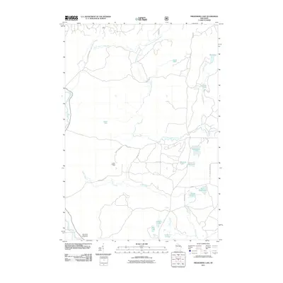 2011 Map of Fredenberg Lake, 2011 Print