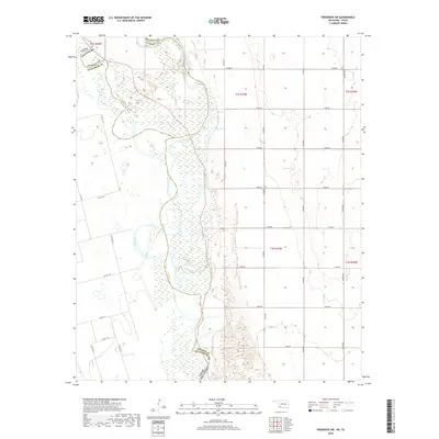 2018 Map of Frederick SW, 2018 Print
