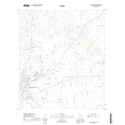 2019 Map of Fredericksburg East, 2019 Print