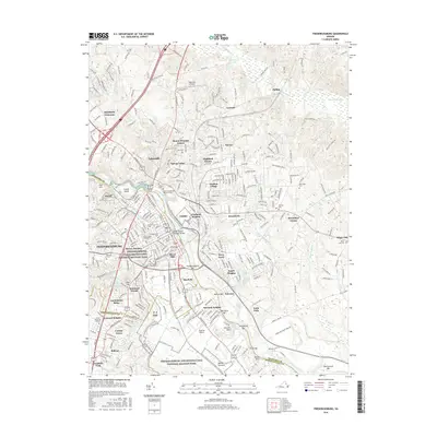 2016 Map of Fredericksburg, 2016 Print