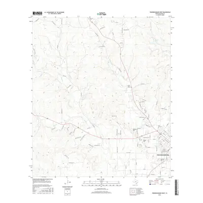 2016 Map of Fredericksburg West, 2016 Print
