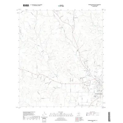 2019 Map of Fredericksburg West, 2019 Print