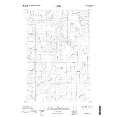 2020 Map of Frederickson, 2020 Print