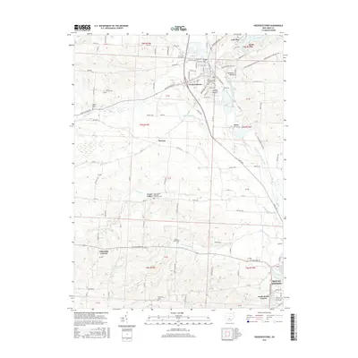 2016 Map of Fredericktown, 2016 Print