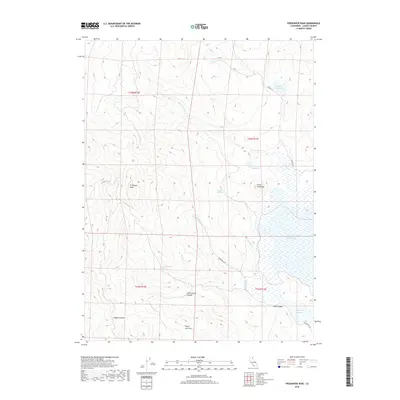 2018 Map of Fredonyer Peak, 2018 Print