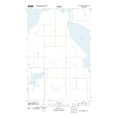 2011 Map of Free Peoples Lake, 2011 Print
