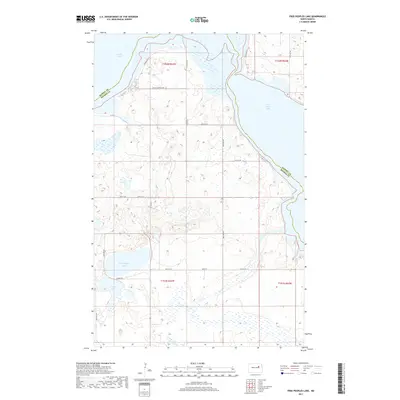 2017 Map of Free Peoples Lake, 2017 Print