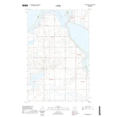 2020 Map of Free Peoples Lake, 2020 Print
