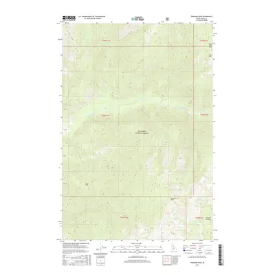 2017 Map of Freeman Peak, 2017 Print