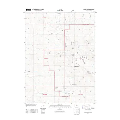 2013 Map of Freeman Reservoir, 2013 Print