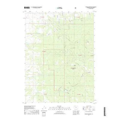 2019 Map of Freeman Reservoir, 2019 Print