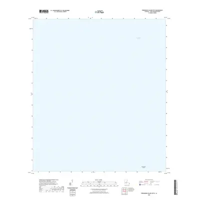 2020 Map of Freemason Island OE W, 2020 Print