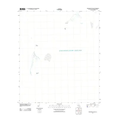 2012 Map of Freemason Island, 2012 Print