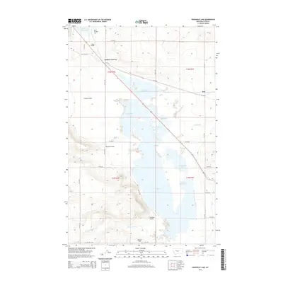 2014 Map of Freezeout Lake, 2014 Print